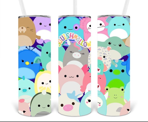 Squishmallows With Straw Tumblers