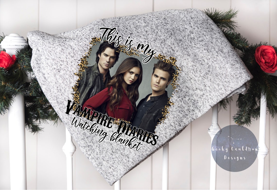 Vampire Diaries Watching Blanket Etsy
