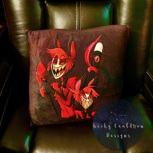 Hell Hotel Radio Demon 16” Throw pillow