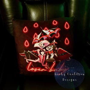 Hell Hotel Radio Demon 16” Throw pillow