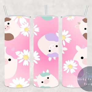 Squishmallow Cows 20oz Stainless Steel Tumbler
