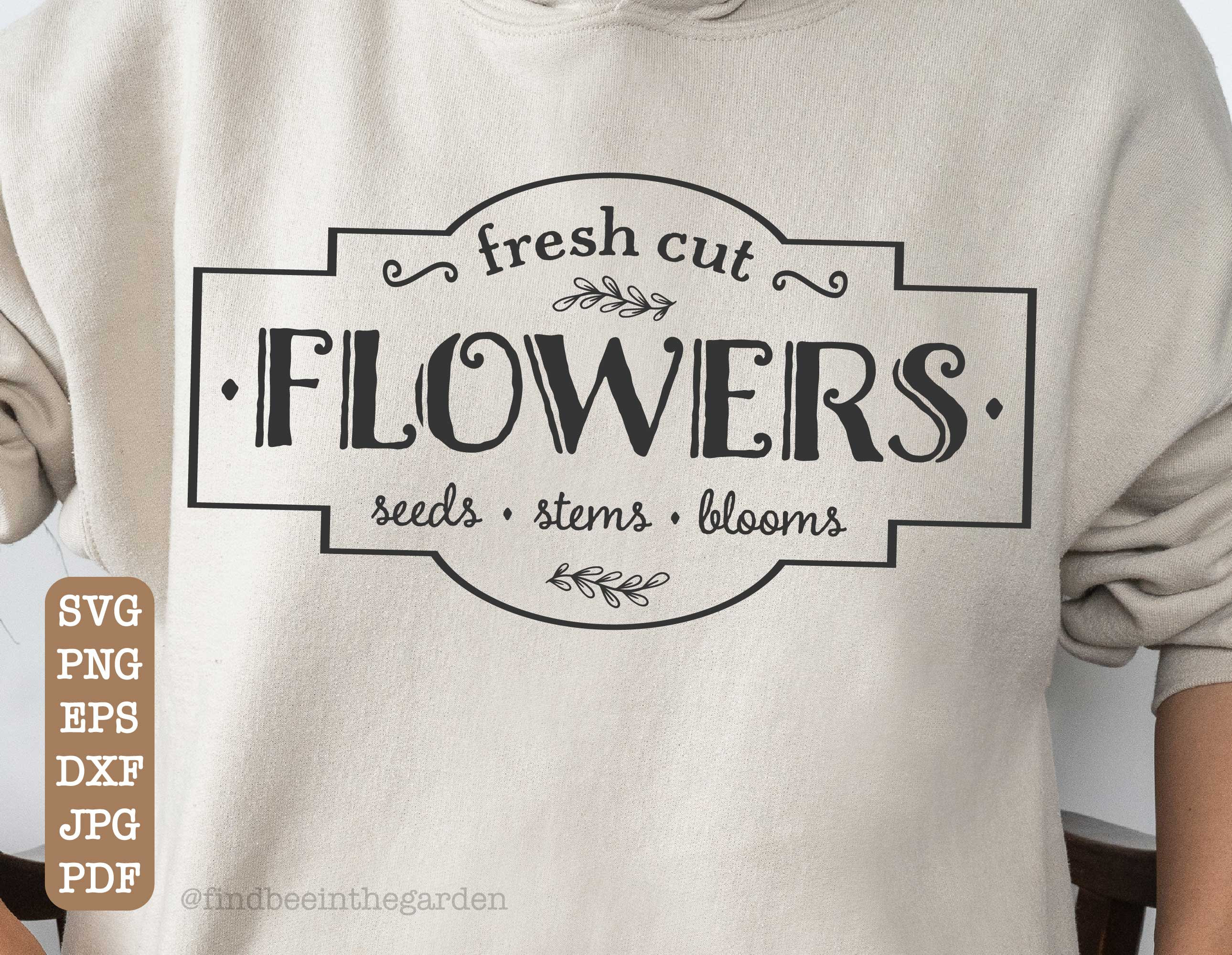 Fresh Cut Flowers Svg Farm Fresh Flowers Svg Spring Flower Etsy