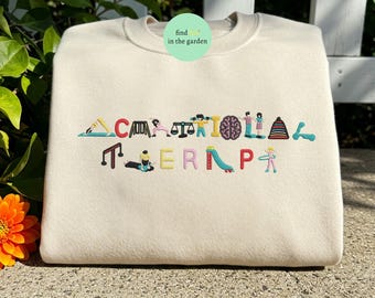 Occupational Therapy Embroidered Shirt,OT Shirt, Special Education Shirt, Cute Therapist Gift, Aesthetic Therapy Shirt, Sped Teacher Sweater
