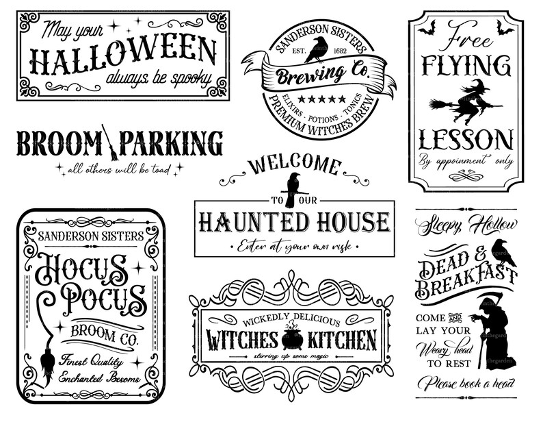 Farmhouse Halloween SVG Bundle Halloween Decor Svg Vintage - Etsy