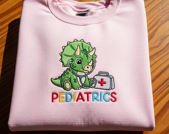 Felpa ricamata per infermiere pediatrico, maglietta per chirurgia toracica, maglietta per la settimana dell'infermiere, maglietta per infermiere specializzato in malattie respiratorie