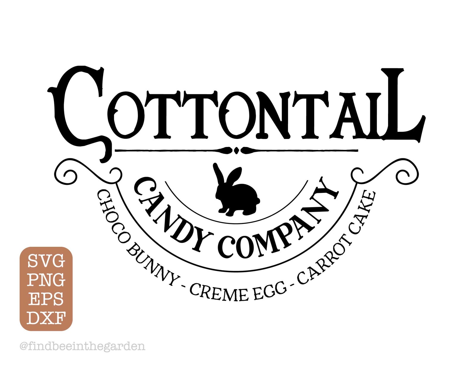 Cottontail Candy Company Svg Cottontail Easter Svg Easter - Etsy