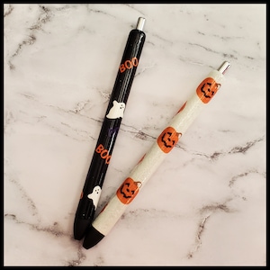 Refillable Gel Pens, Halloween Gel Pen, Ghost Gel Pen, Pumpkin Gel Pen