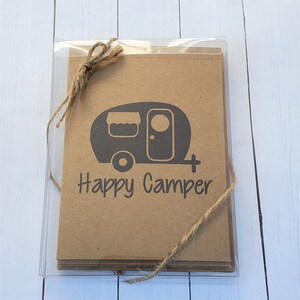 Camper Note Cards, Happy Camper, Note Card Set