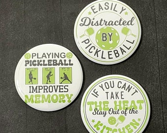 Pickleball Magnet Set, Fridge Magnet Set