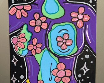 Nude Hippie Painting - Etsy