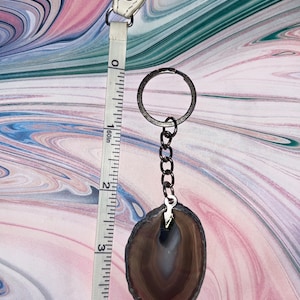 Crystal Geode Keychain