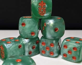 Kostki 16 mm - Krasnoludzka Liga Czwartkowa Inspirowana Science Fiction 10x
