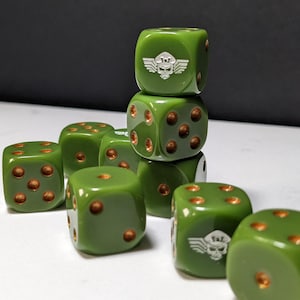 16mm Dice - Army of Mankind Inspired by Sci-Fi 10x