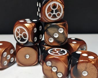 Kostki 16 mm - Ethereal Order inspirowane science fiction 10x