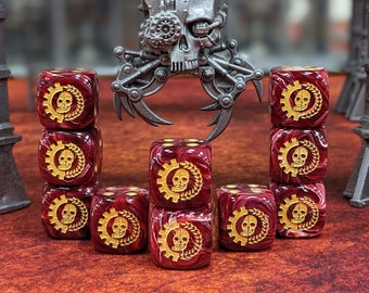 Cult of the Machine Dice 16mm Inspired by Sci-Fi/Warhammer 40k