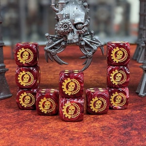 Cult of the Machine Dice 16mm Inspired by Sci-Fi/Warhammer 40k