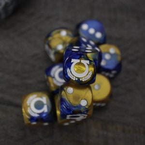 Space Smurf Omega Dice 16mm 10x