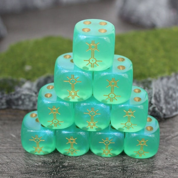 Mystical Dynasty Dice 16mm Inspired by Sci-Fi
