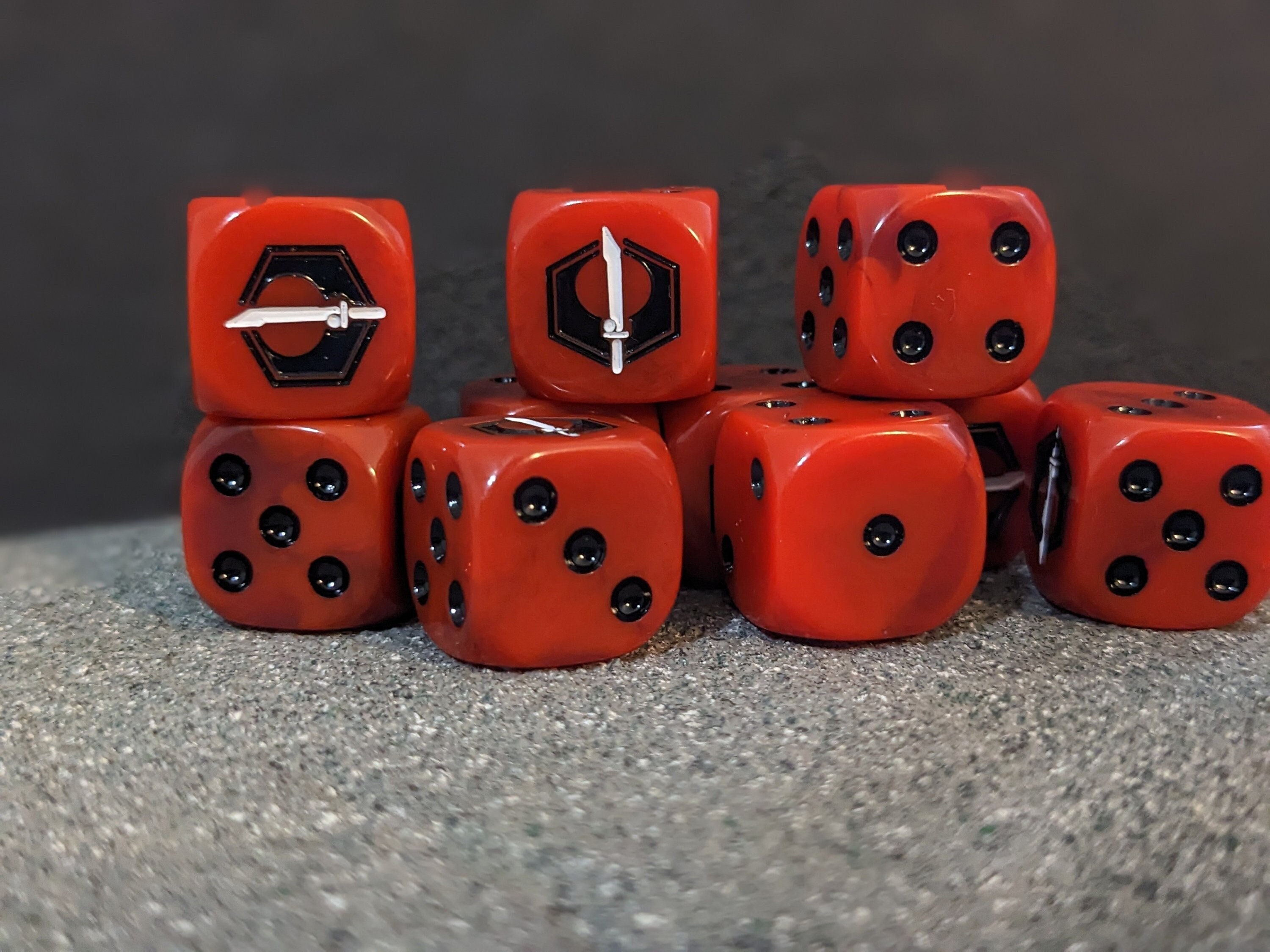 Fire Enclaves Dice 16mm Inspired by Sci-fi 10x - Etsy