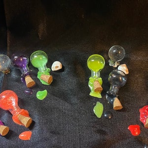 Miniature Mini (TINY) miniature “spilled” potion bottle sets! Please choose which set you’d like :)