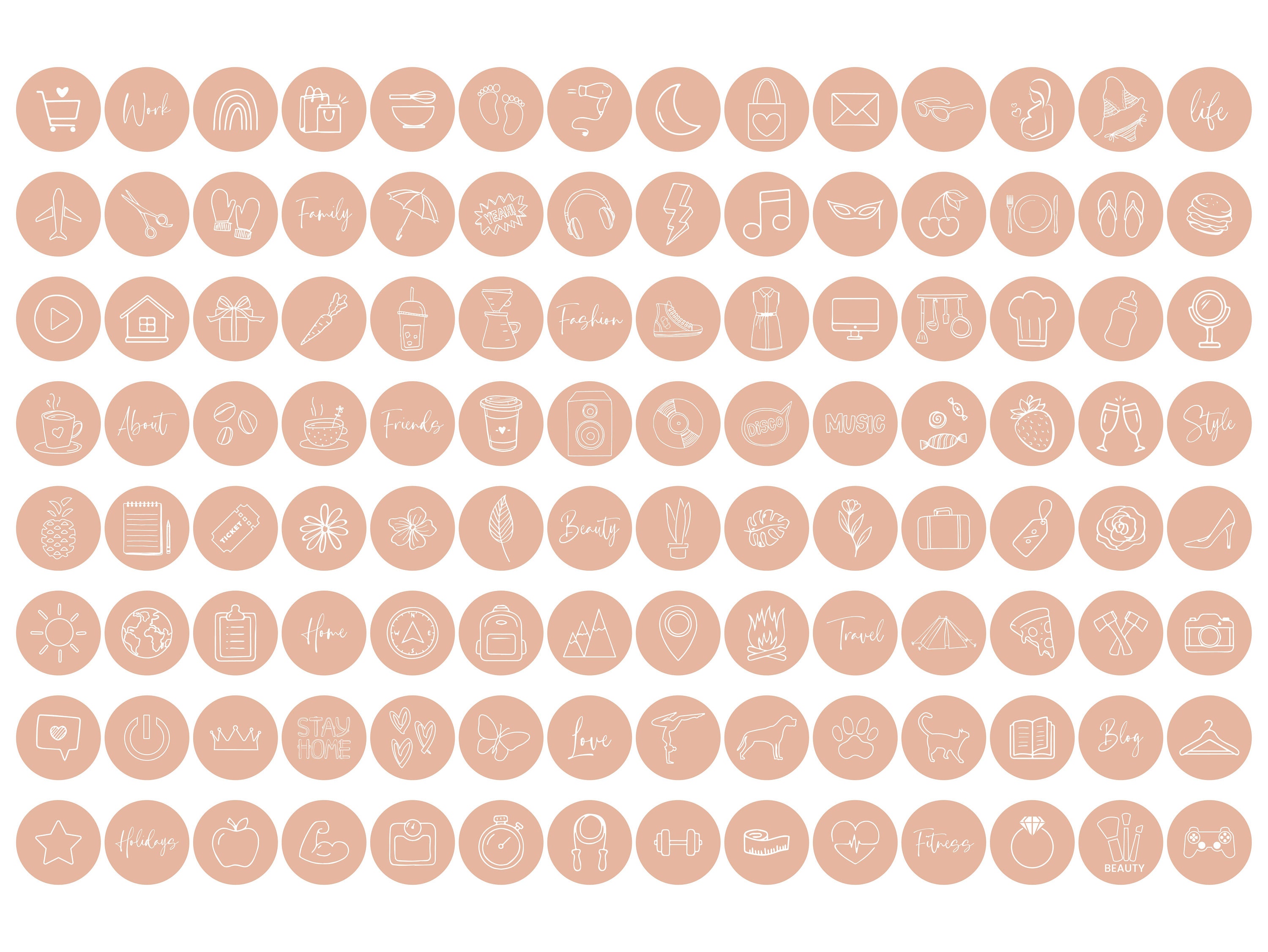 Peach Blush Instagram Highlight Covers Boho Lifestyle Story - Etsy Australia Peach Blush Instagram Highlight Covers Boho Lifestyle Story - Etsy Australia