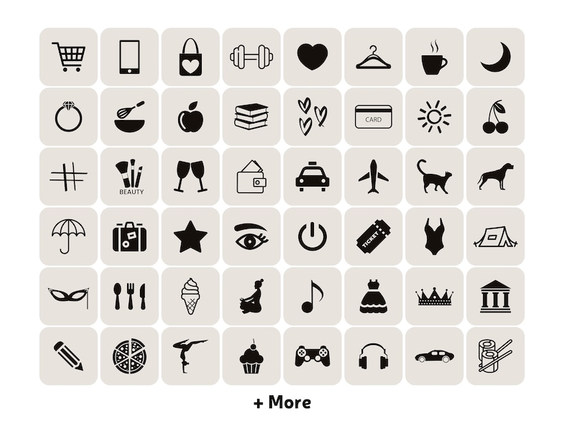 IPhone & iPad App Icon Pack Minimal Aesthetic Theme Neutral Icons And