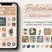 Bohemian IPhone iOS 16 App icons Theme Pack, Cream Beige Aesthetic Home Screen, Abstract App Icon Bundle, IOS Boho Style Wallpaper & Widgets 