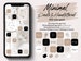 iPhone iOS 16 App Icon Pack, Minimal Doodle & Handlettered Theme, Cream and Beige Hand Drawn App Icon, Black and White Aesthetic Home Screen 