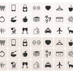 Neutral Beige App Icon Pack | Aesthetic Phone Wallpapers | Filled and Thin Line Icon Cover | Beige Tones Widgets image 7