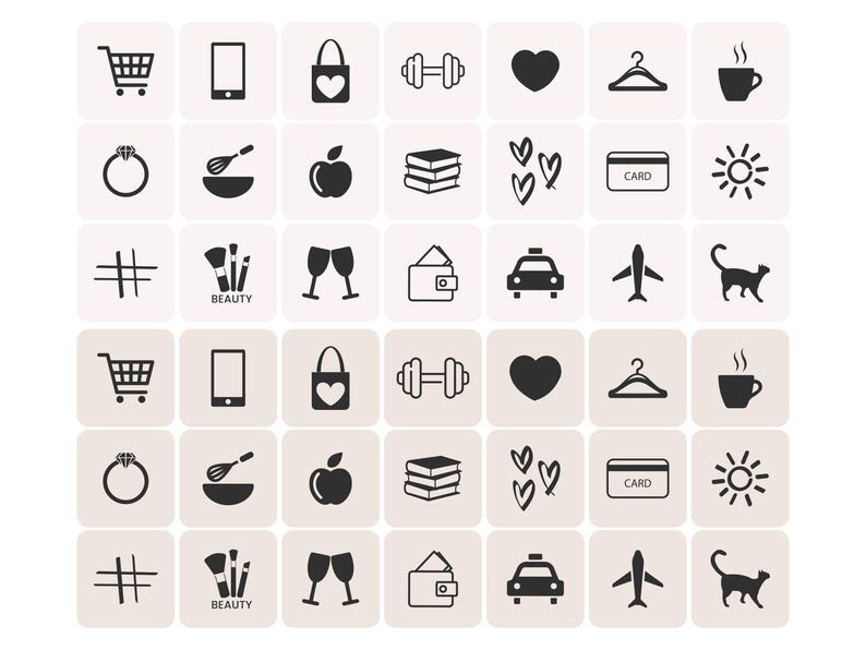 Neutral Beige App Icon Pack | Aesthetic Phone Wallpapers | Filled and Thin Line Icon Cover | Beige Tones Widgets image 7