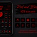 Red and Black App icons IPhone IOS 16 and iOS 15 Theme, Minimalist Black App Cover, Red on Black App Icons with Bonus Alphabet Widgets Icons 