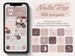 iPhone IOS App Icons Neutral Rose Theme Pack, Soft Rose icons, Pastel Pink & Brown App Icon Set, Aesthetic Iphone Shortcuts and Widget icons 