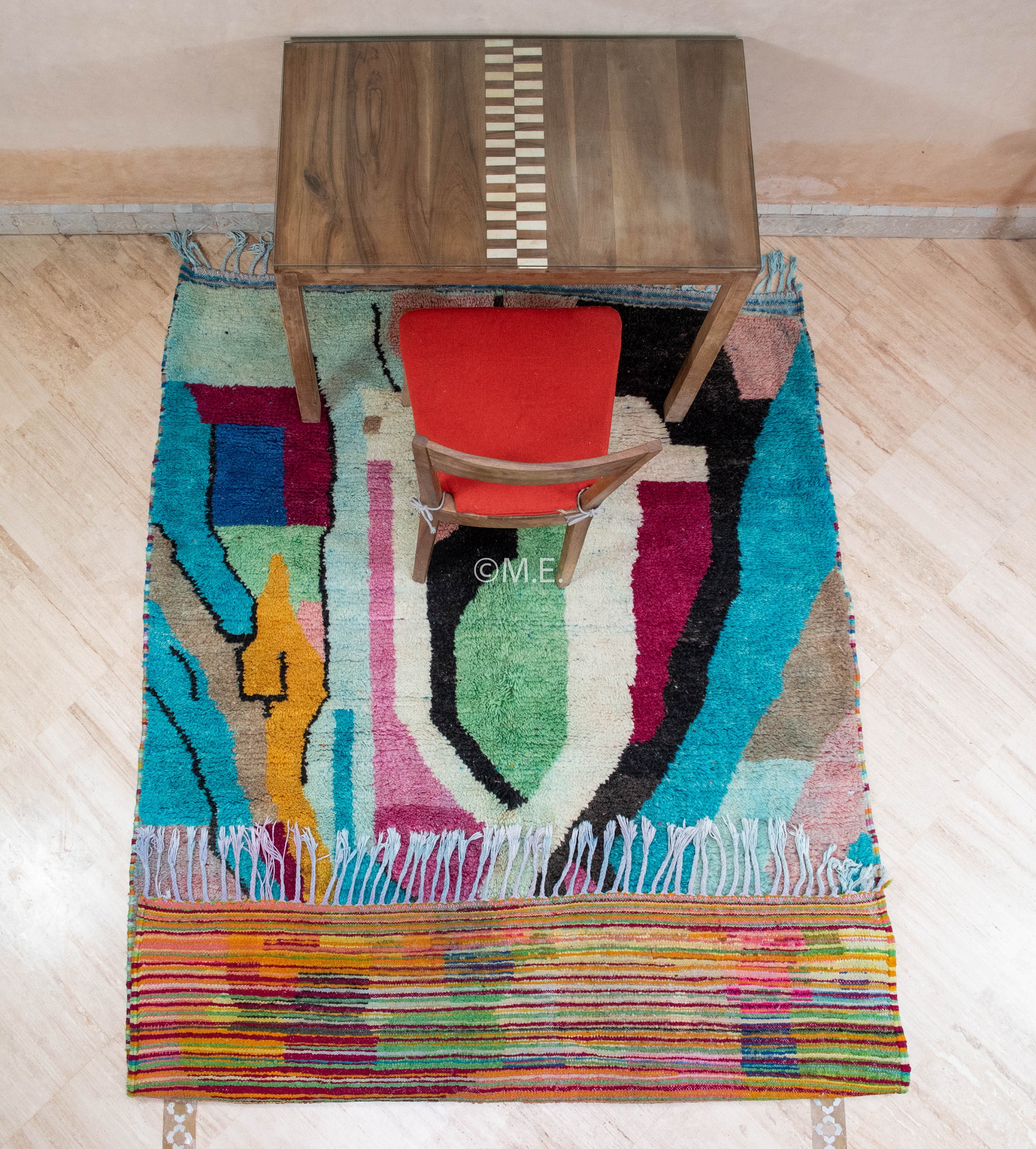 Authentic Handmade Moroccan Beni Ourain Rug Elegant Berber Etsy