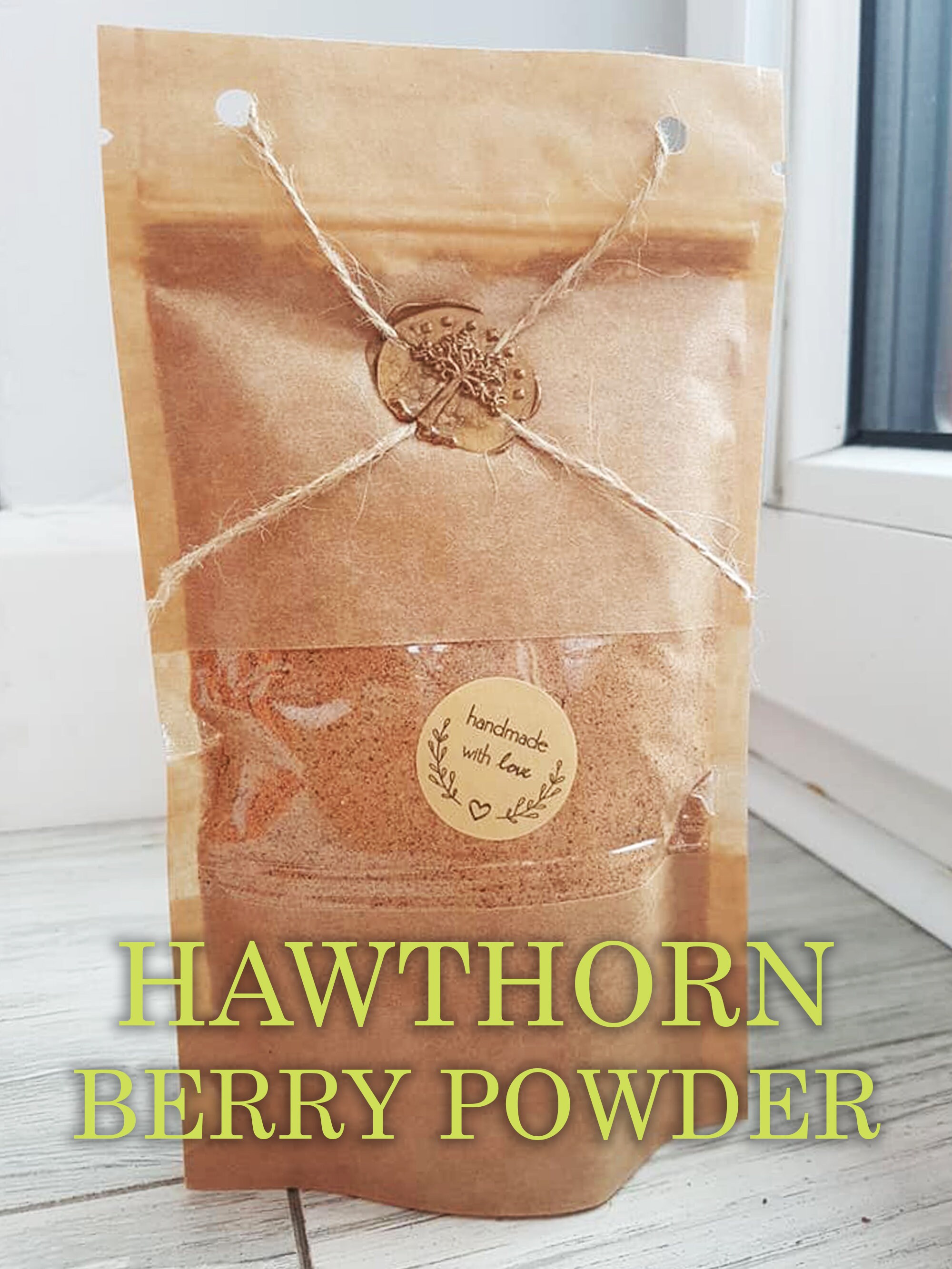 Poudre de Baies d'aubépine | Crataegus Biologique