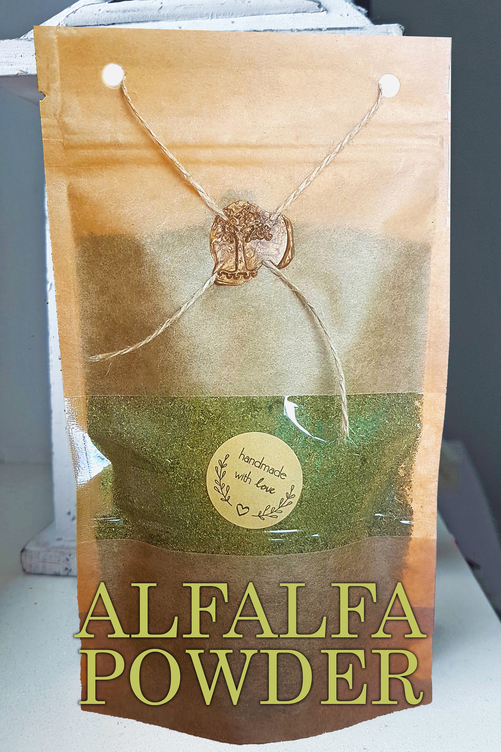 Poudre de Luzerne | Medicago Sativa Feuille Luzerne Biologique Meilleure Qualité