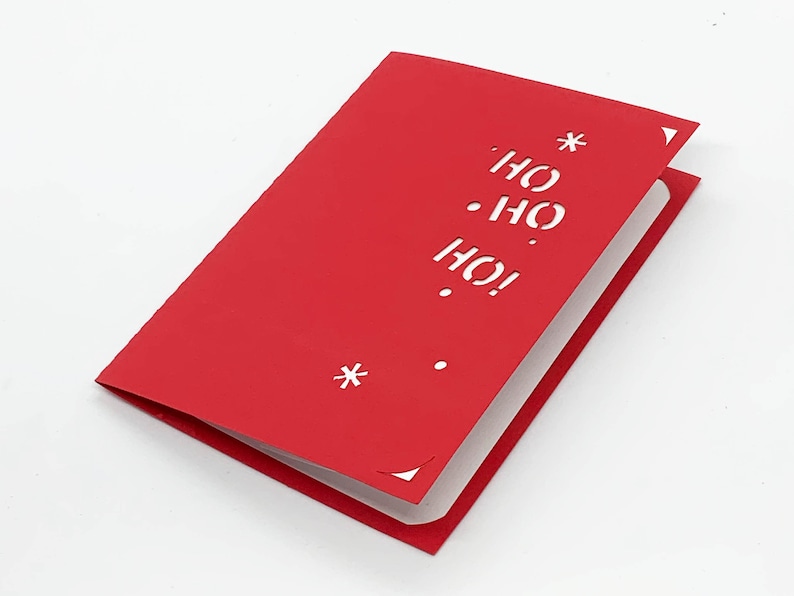 Modèle numérique Carte de Noël Pop-up, Santas in Chimney, SVG, DIY, téléchargement immédiat image 5