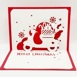 Digitale Vorlage Pop-up Weihnachtskarte, Geschenke, SVG, DIY, Sofort Download