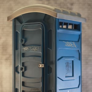 The Porta-Potty by Grime City  / 8.75&quot; tall 1:12 Scale replica Porta Potty for 6&quot; Action Figures