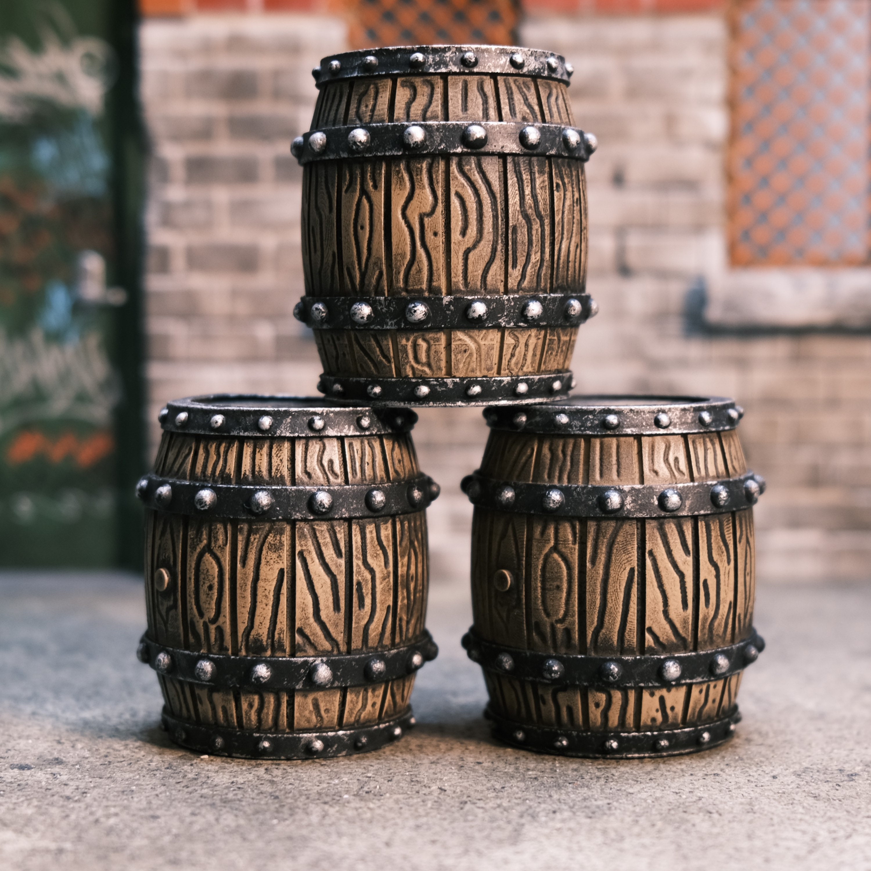 112 Scale Barrel / Wooden Barrel Prop Hand Painted Diorama Etsy