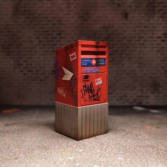 1:12 Scale Canada Post Mailbox / Dropbox - Hand Painted Diorama