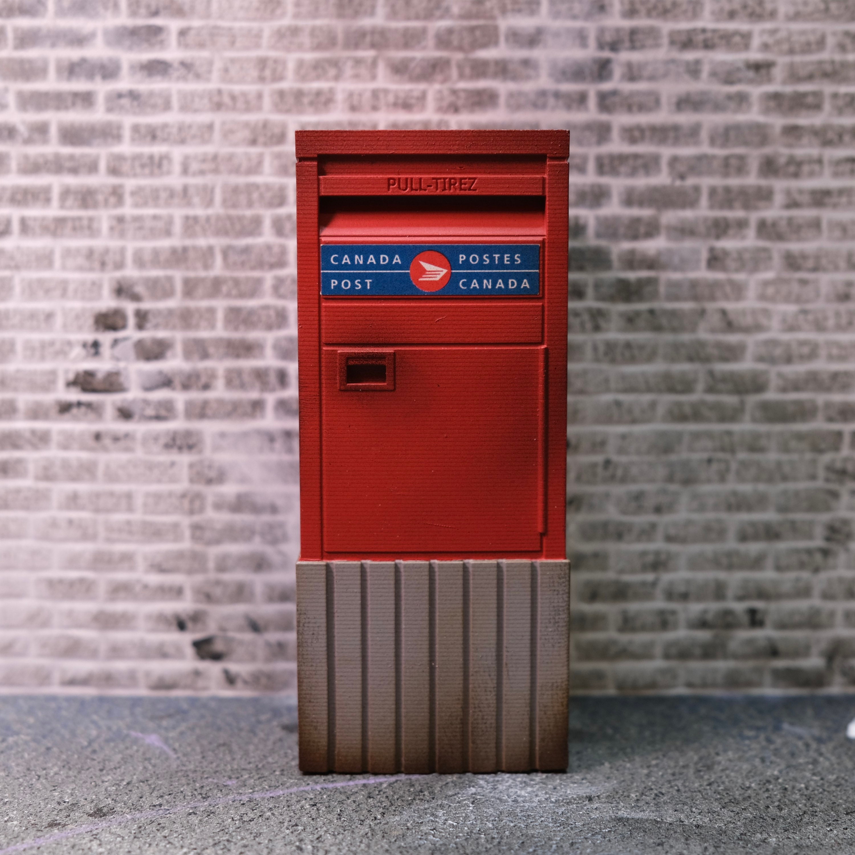 112 Scale Canada Post Mailbox / Dropbox Hand Painted Etsy