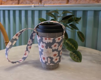 Handmade Coffee Cup Sleeve, Coffee Cup Carrier, Cup Holder, Cup Sleeves, Cup Cozy Pattern