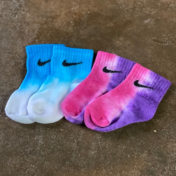 Custom Tie Dye Baby Nike Socks | Handmade Tie Dye Children Nike