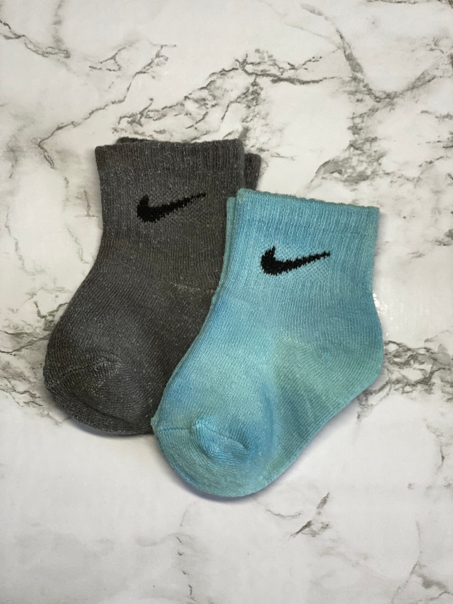 Custom Tie Dye Baby Nike Socks Handmade Tie Dye Children Etsy