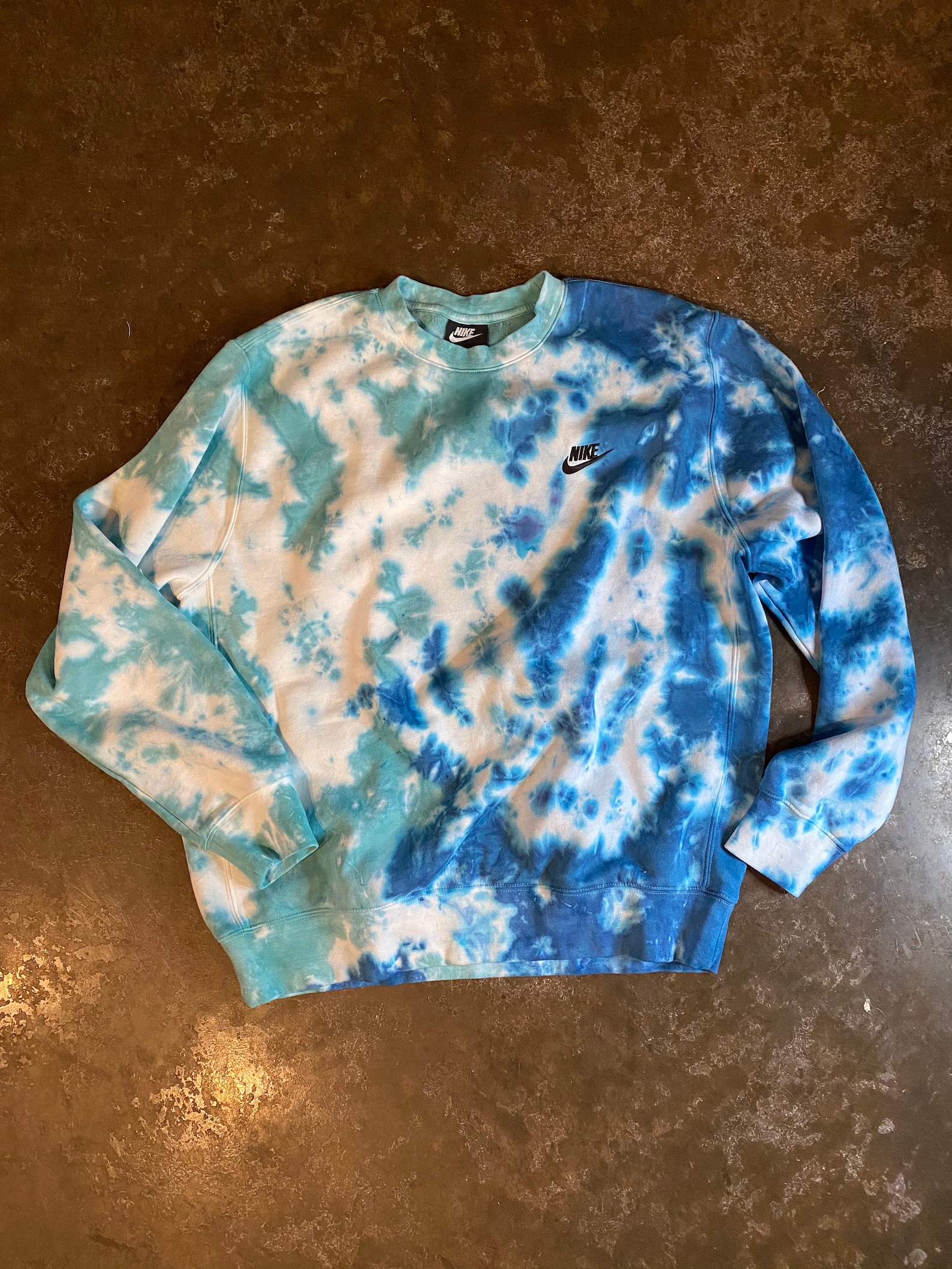 Custom Tie Dyed Nike Sweatshirt Handmade Tie Dye Nike | Etsy