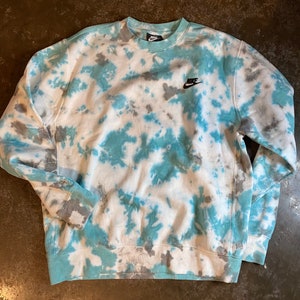 Custom Tie Dyed Nike Sweatshirt Handmade Tie Dye Nike Crewneck - Etsy