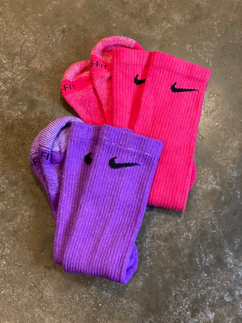 Custom Solid Dyed Nike Sock Handmade Tie Dye Nike Socks Etsy