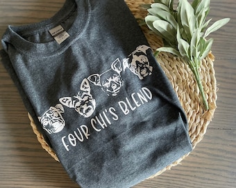 Personalized Pet Portrait T-shirt: Custom Dog Graphic Tee