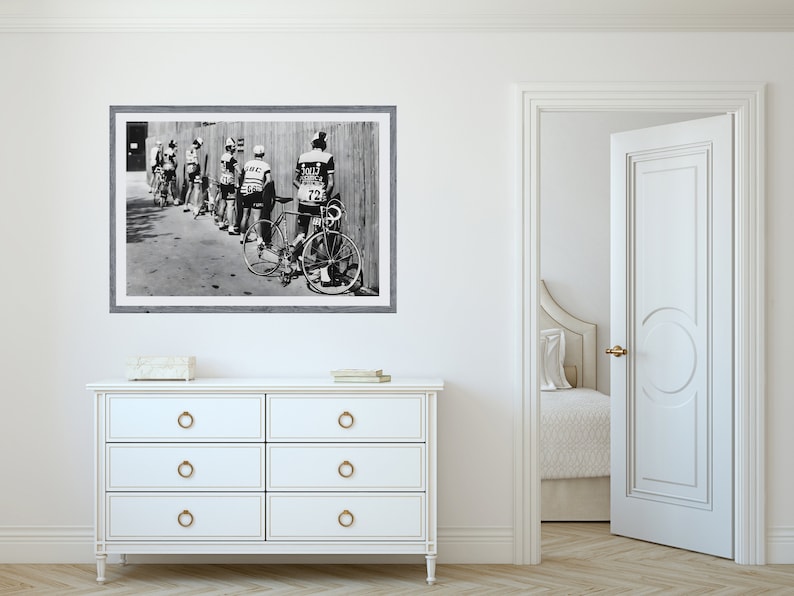 Tour de France Cycling Print, Black and White, Vintage Photography, Funny Bathroom Wall Art Print, Toilet Wall Art Decor, Digital Download