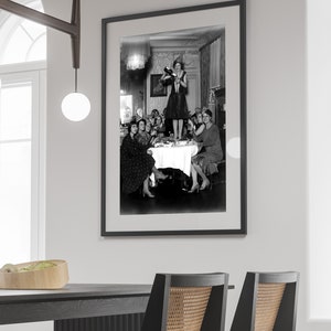 Women Drinking Wine Print, 1920, Prohibition Ends Poster, Black and White, Cocktail Wall Art, Feminist Print, Alcohol Poster, Bar Cart Decor